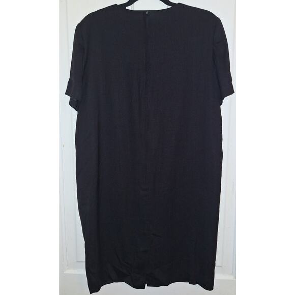 Vintage Depeche Mode S 12‎ Black Dress With Gold Buttons Dark Academia Nautical - Picture 2 of 9